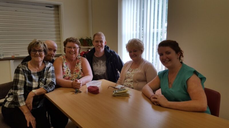 Louise at the Coffee Morning.