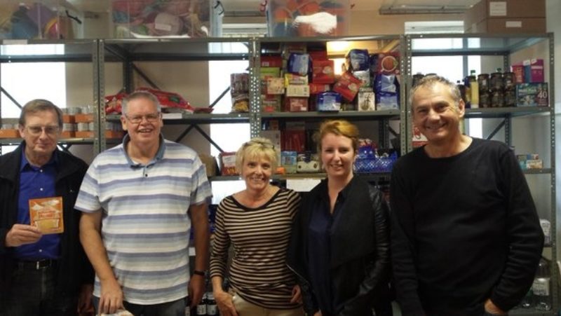 Louise at a local food bank.