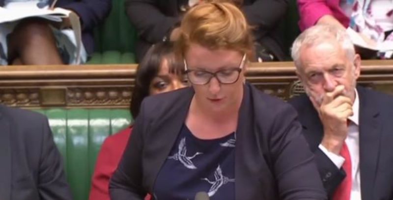 Louise on the front bench as Shadow Policing Minister.