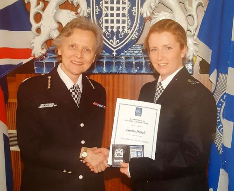 Louise as a Special Constable in the Met Police