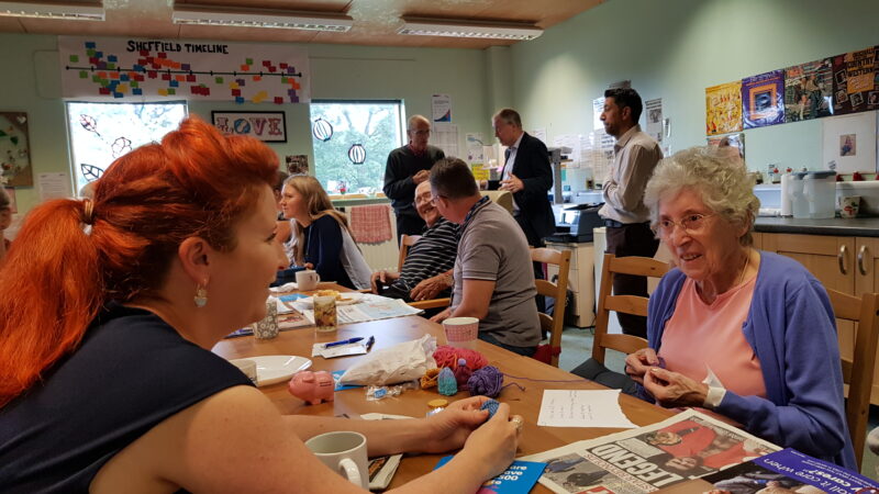 Louise with volunteers in Norfolk Park